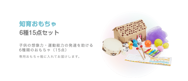 知育おもちゃ 6種15点セット 子供の想像力・運動能力の発達を助ける 6種類のおもちゃ(15点) 専用おもちゃ箱に入れてお届けします。